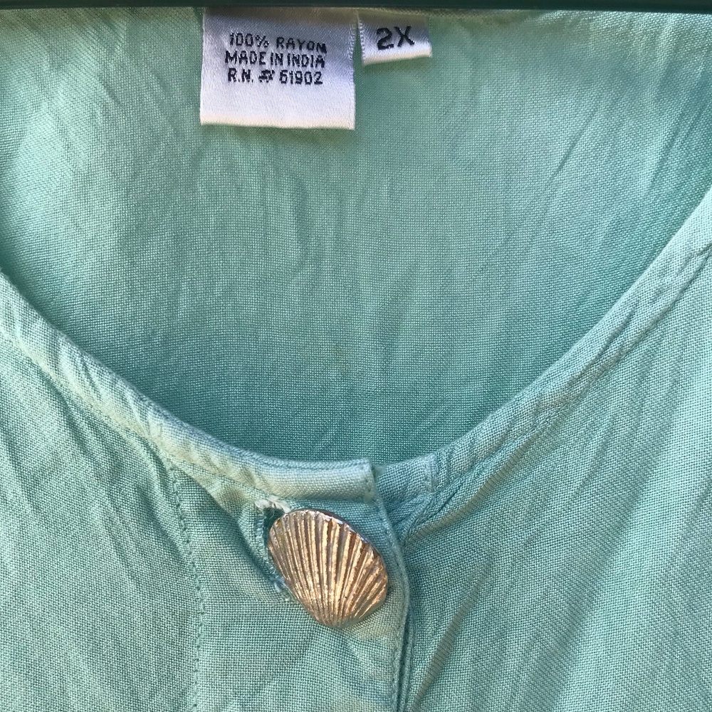 Rayon maxi dress made in India size 2XL